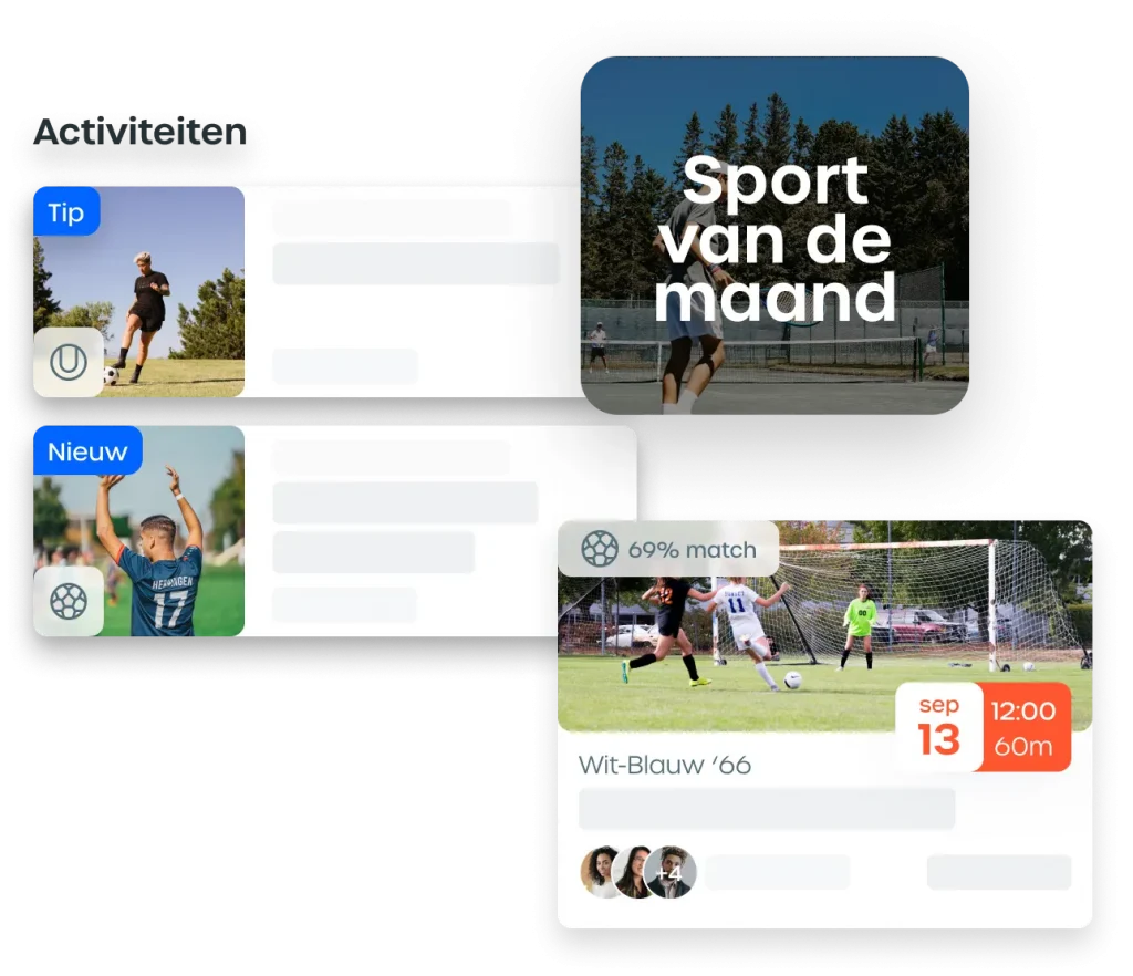 Sportaanbod op MoveNL platform